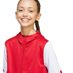 adidas Squadra 25 Hooded Trainingsjack Kids Rood Wit