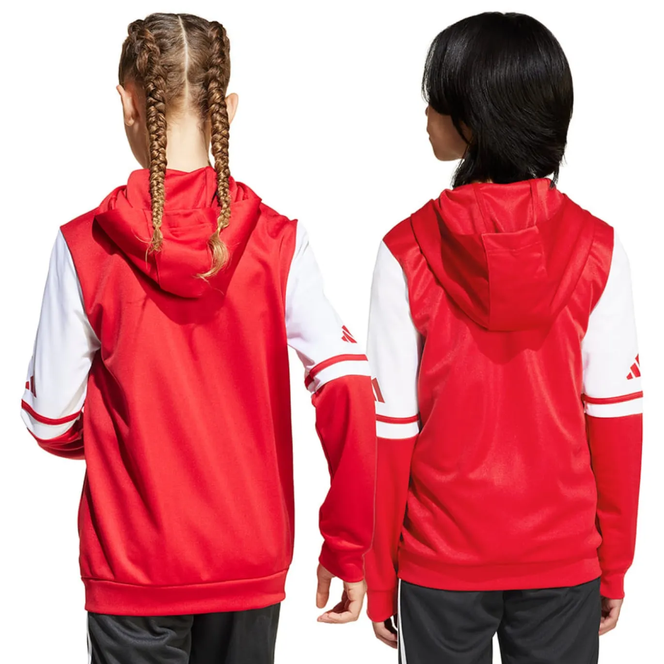 adidas Squadra 25 Hooded Trainingsjack Kids Rood Wit