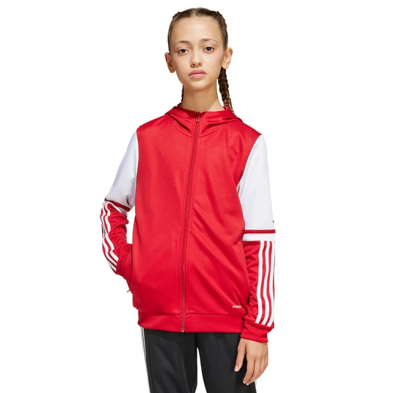 adidas Squadra 25 Hooded Trainingsjack Kids Rood Wit