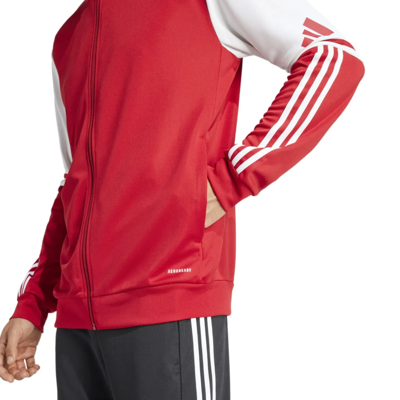adidas Squadra 25 Hooded Trainingsjack Rood Wit