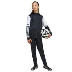 adidas Squadra 25 Hooded Trainingsjack Kids Zwart Wit