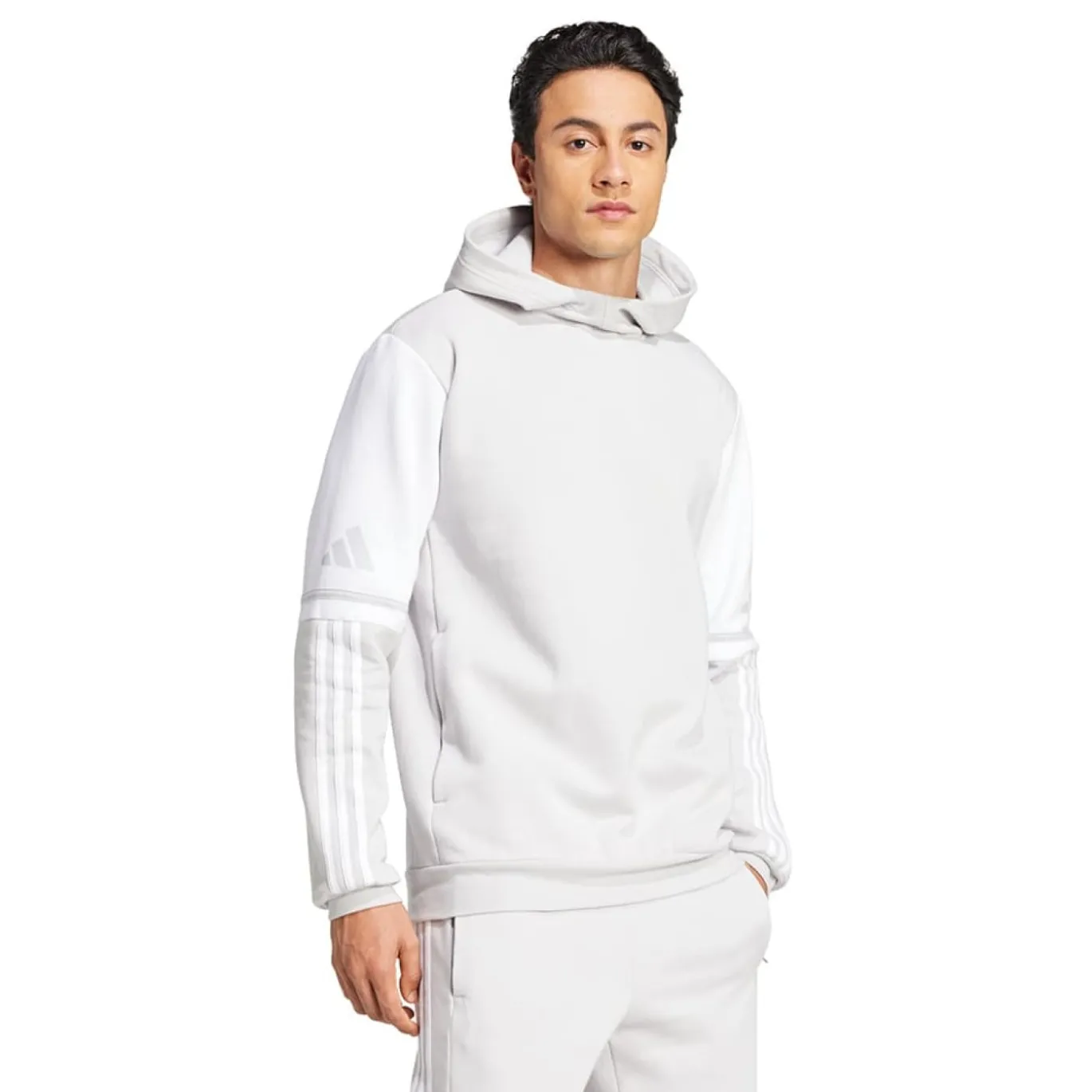 adidas Squadra 25 Hoodie Lichtgrijs Wit