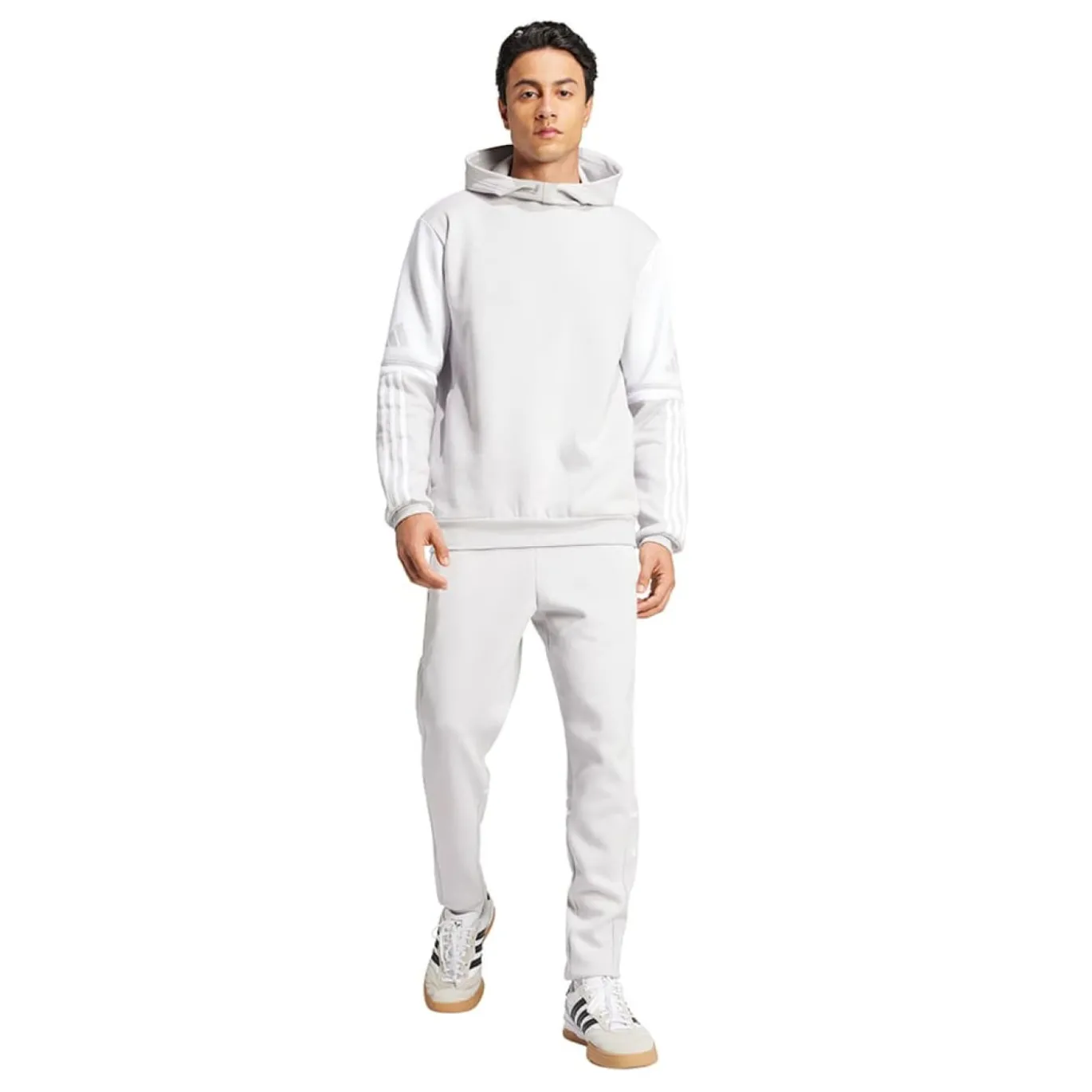 adidas Squadra 25 Hoodie Lichtgrijs Wit
