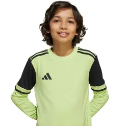 adidas Squadra 25 Keepersshirt Lange Mouwen Kids Neongeel Zwart