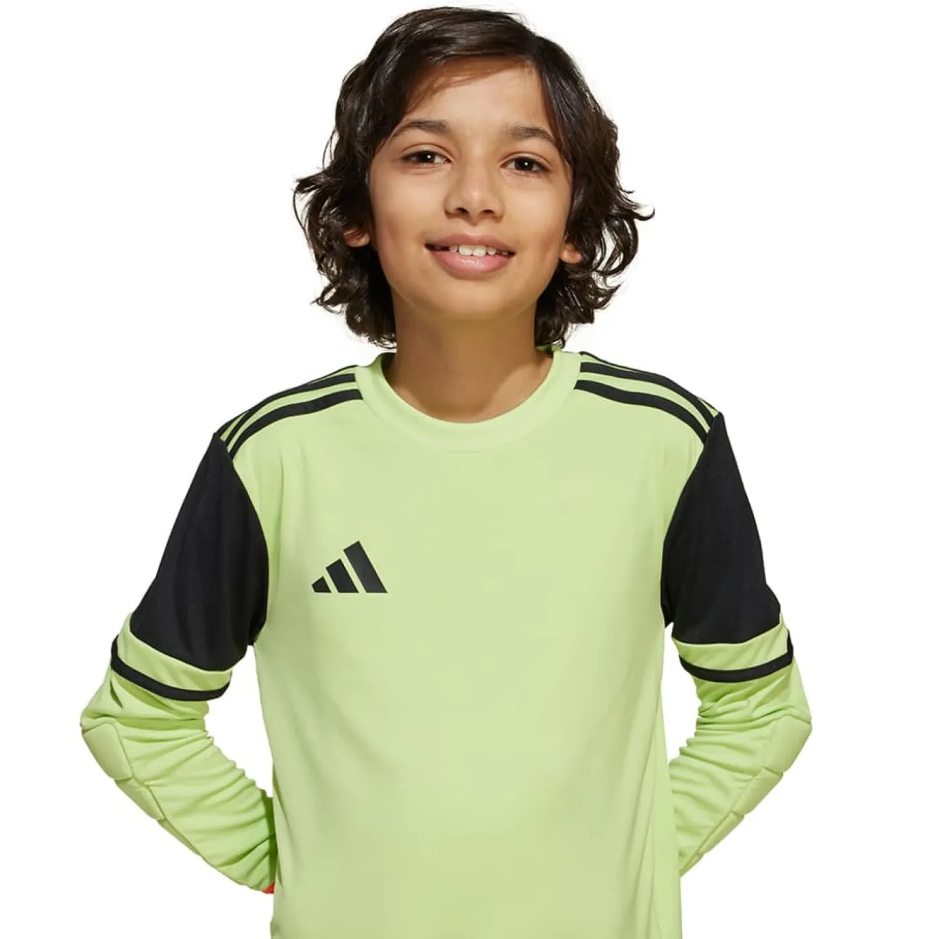 adidas Squadra 25 Keepersshirt Lange Mouwen Kids Neongeel Zwart