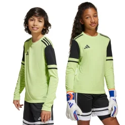 adidas Squadra 25 Keepersshirt Lange Mouwen Kids Neongeel Zwart