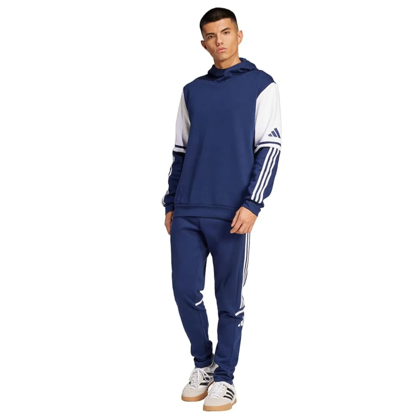 adidas Squadra 25 Sweat Hooded Trainingspak Donkerblauw Wit
