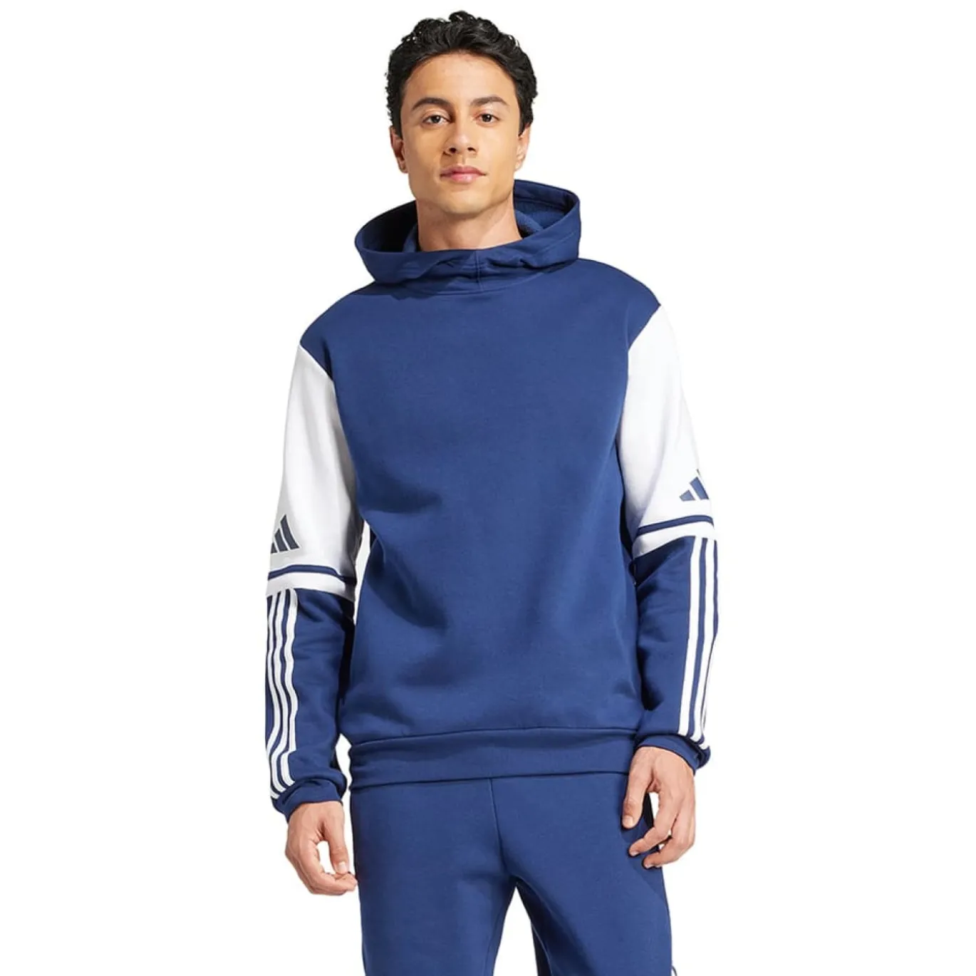 adidas Squadra 25 Sweat Hooded Trainingspak Donkerblauw Wit