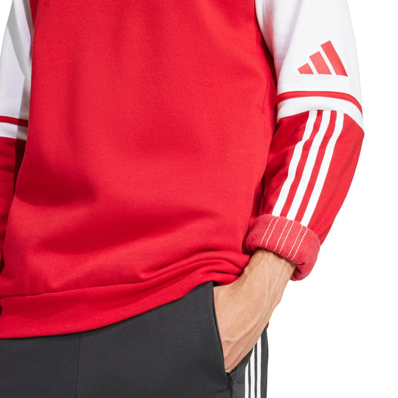 adidas Squadra 25 Sweat Hooded Trainingspak Rood Zwart Wit