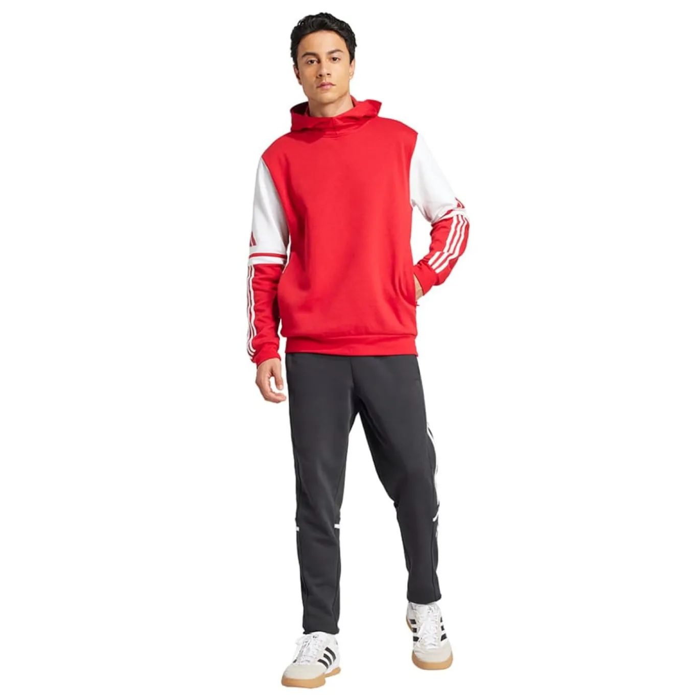 adidas Squadra 25 Sweat Hooded Trainingspak Rood Zwart Wit