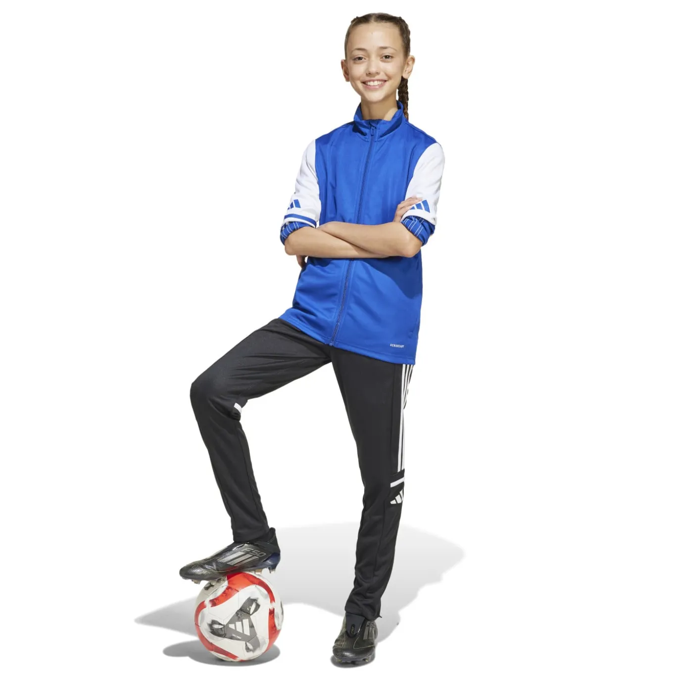 adidas Squadra 25 Trainingsjack Kids Blauw Wit