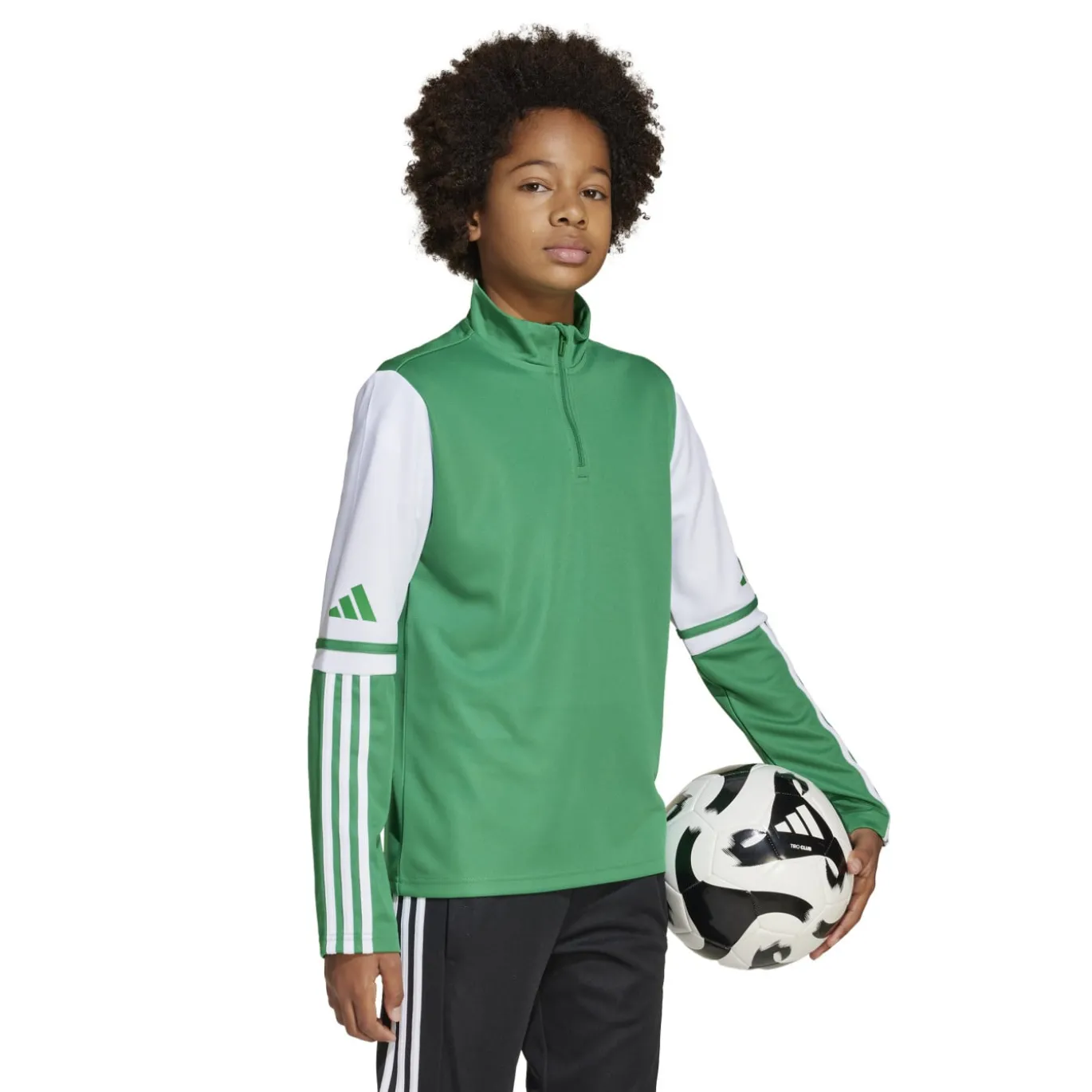 adidas Squadra 25 Trainingspak 1/4-Zip Kids Groen Zwart Wit