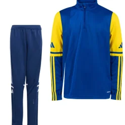 adidas Squadra 25 Trainingspak 1/4-Zip Kids Blauw Geel Donkerblauw
