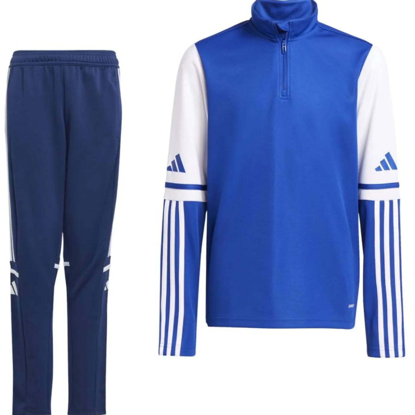 adidas Squadra 25 Trainingspak 1/4-Zip Kids Blauw Donkerblauw Wit