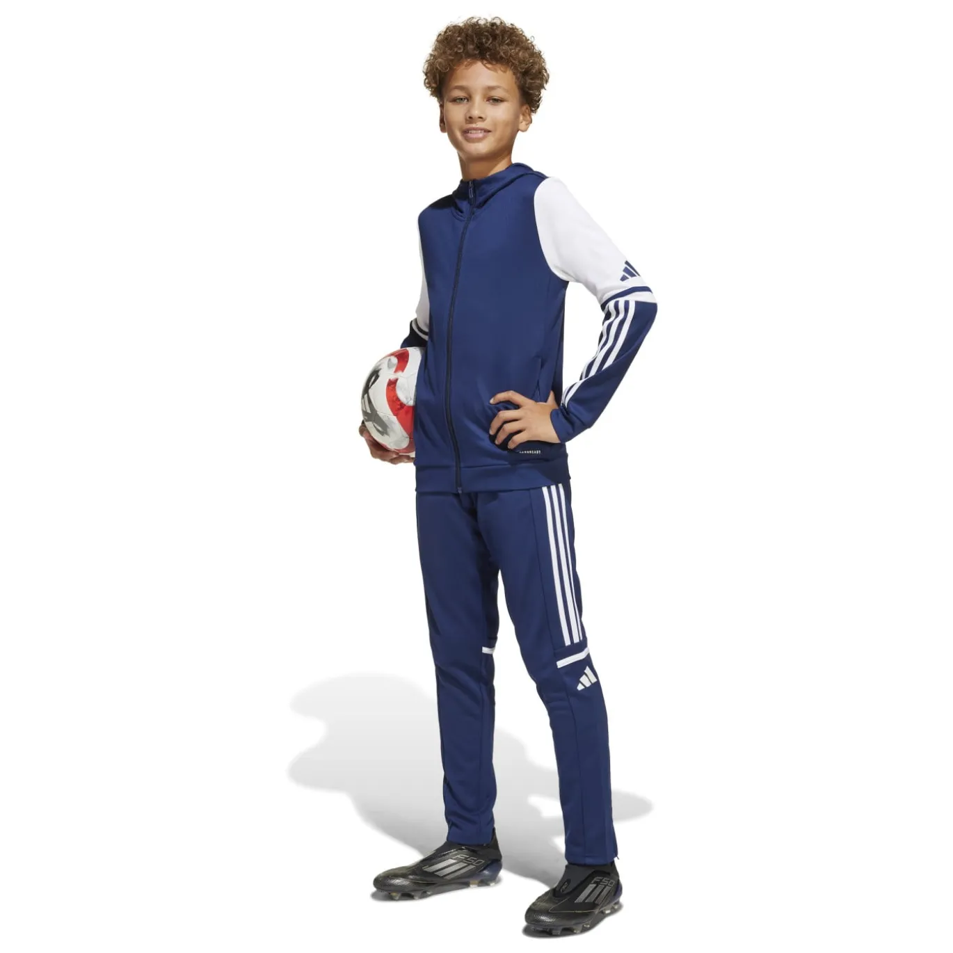 adidas Squadra 25 Trainingspak 1/4-Zip Kids Blauw Donkerblauw Wit