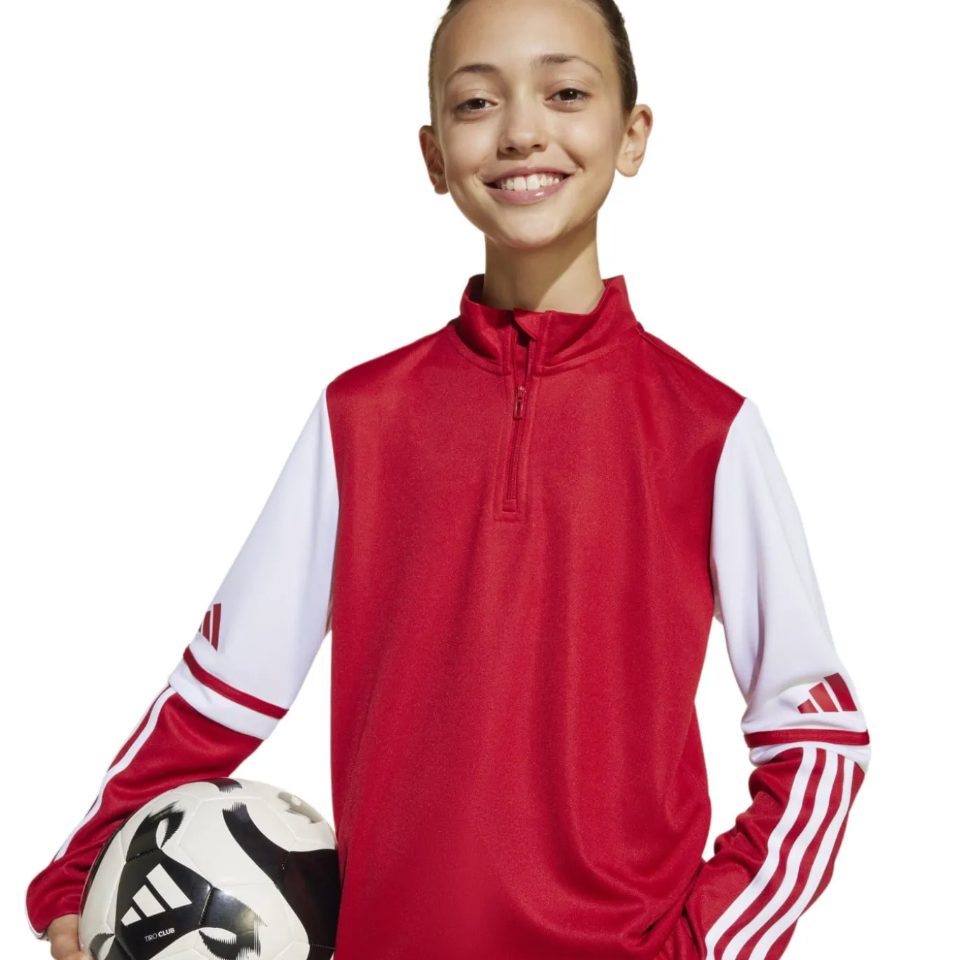 adidas Squadra 25 Trainingspak 1/4-Zip Kids Rood Zwart Wit