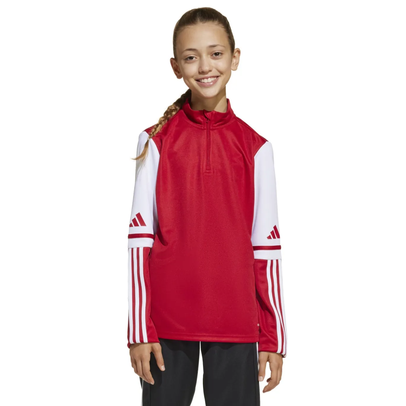 adidas Squadra 25 Trainingspak 1/4-Zip Kids Rood Zwart Wit