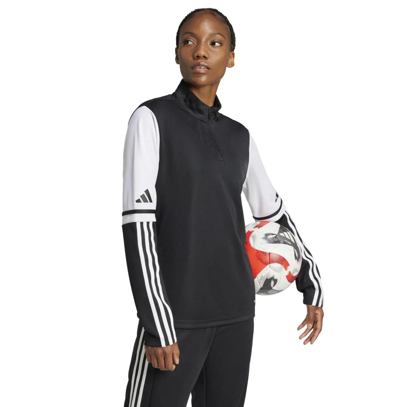 adidas Squadra 25 Trainingstrui 1/4-Zip Dames Zwart Wit