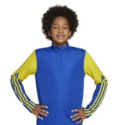 adidas Squadra 25 Trainingstrui 1/4-Zip Kids Blauw Geel