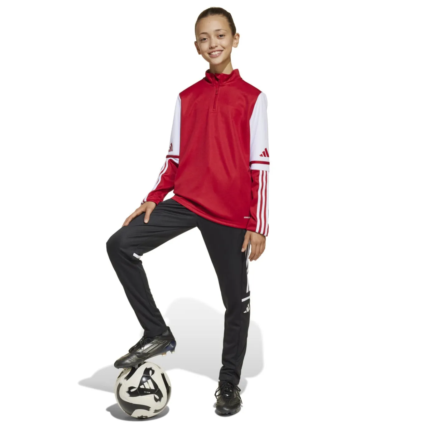adidas Squadra 25 Trainingstrui 1/4-Zip Kids Rood Wit