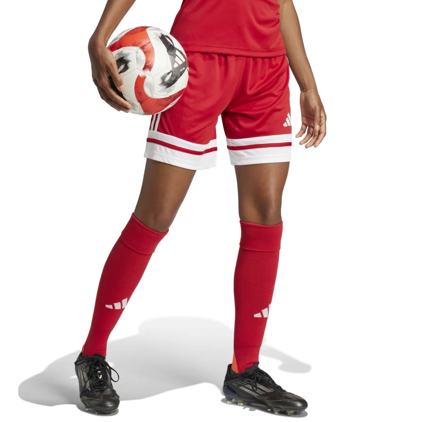 adidas Squadra 25 Voetbalbroekje Dames Rood Wit