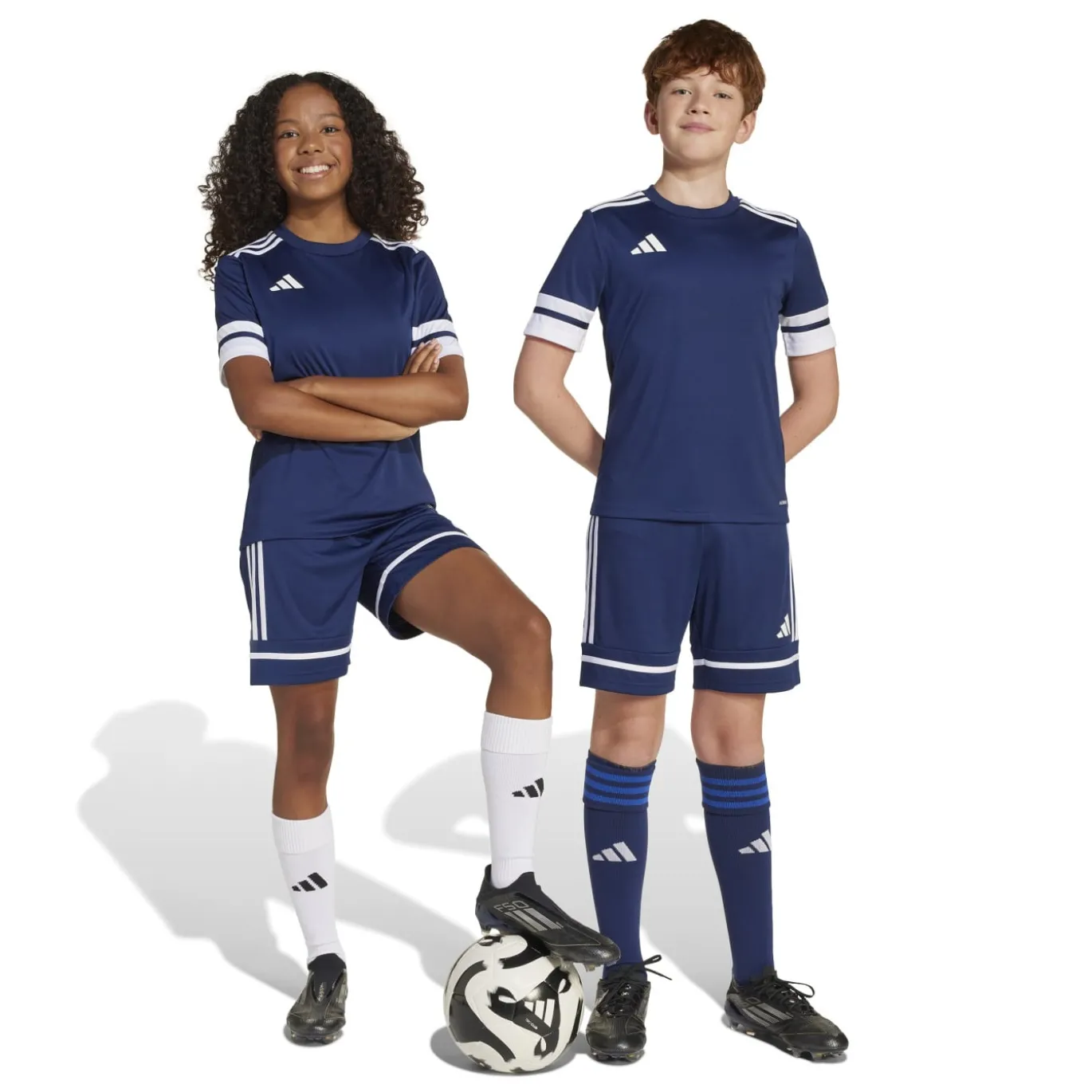 adidas Squadra 25 Voetbalbroekje Kids Donkerblauw Wit