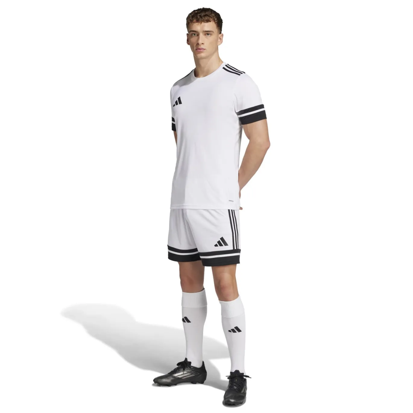adidas Squadra 25 Voetbalbroekje Wit Zwart
