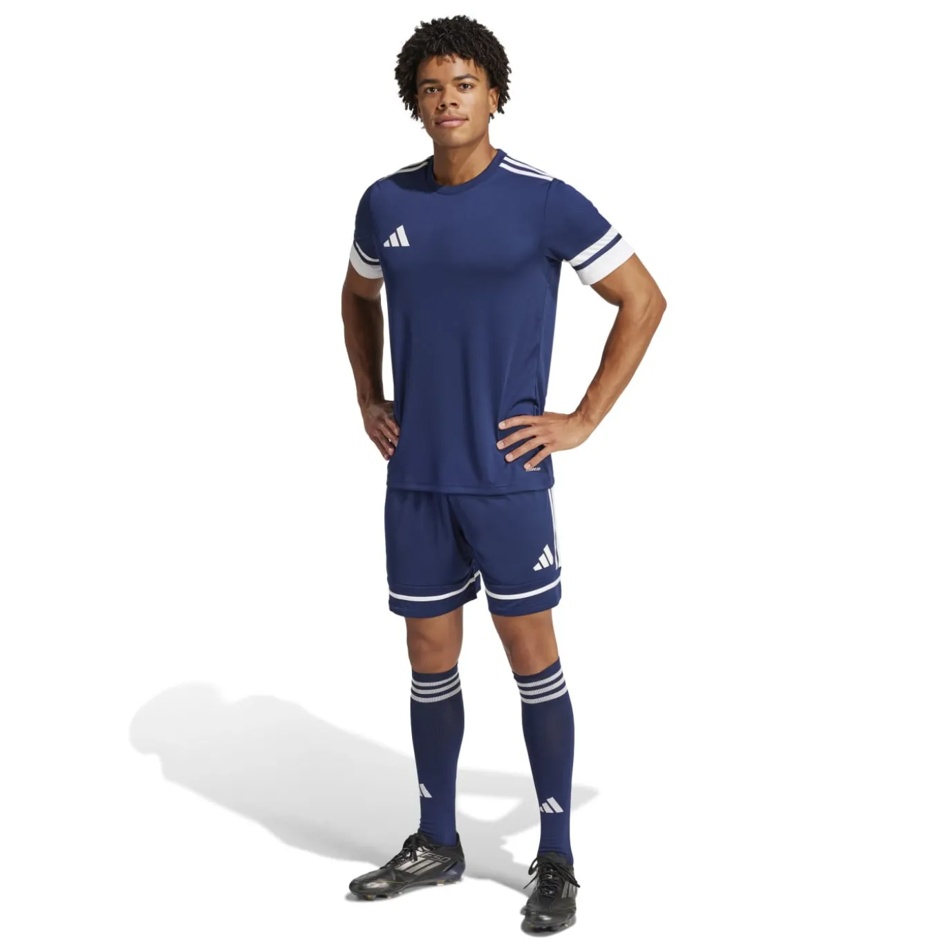 adidas Squadra 25 Voetbalbroekje Donkerblauw Wit Donkerblauw