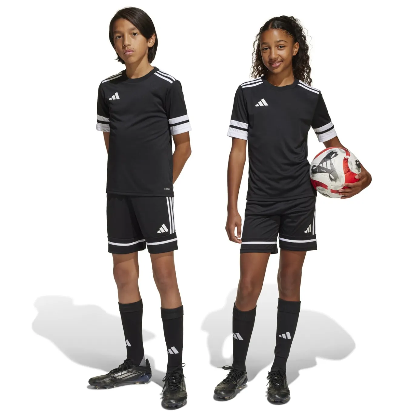 adidas Squadra 25 Voetbalbroekje Kids Zwart Wit Zwart
