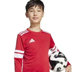 adidas Squadra 25 Voetbalshirt Lange Mouwen Kids Rood Wit