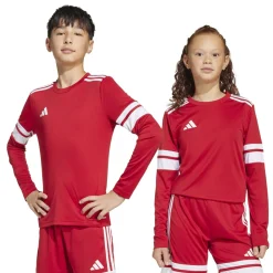 adidas Squadra 25 Voetbalshirt Lange Mouwen Kids Rood Wit