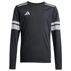 adidas Squadra 25 Voetbalshirt Lange Mouwen Kids Zwart Wit