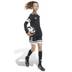 adidas Squadra 25 Voetbalshirt Lange Mouwen Kids Zwart Wit