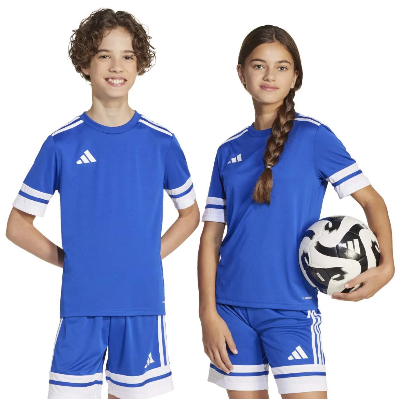 adidas Squadra 25 Voetbalshirt Kids Blauw Wit