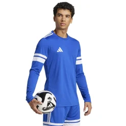 adidas Squadra 25 Voetbalshirt Lange Mouwen Blauw Wit