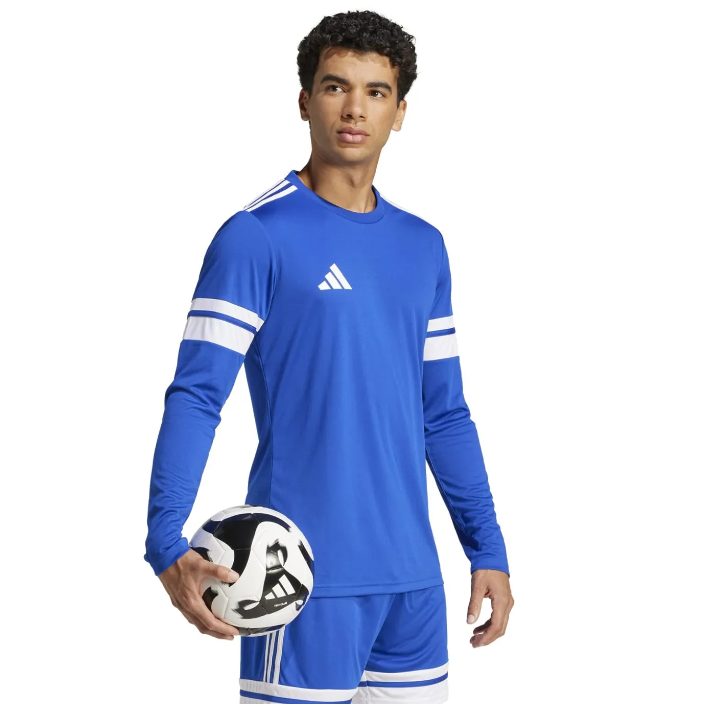 adidas Squadra 25 Voetbalshirt Lange Mouwen Blauw Wit