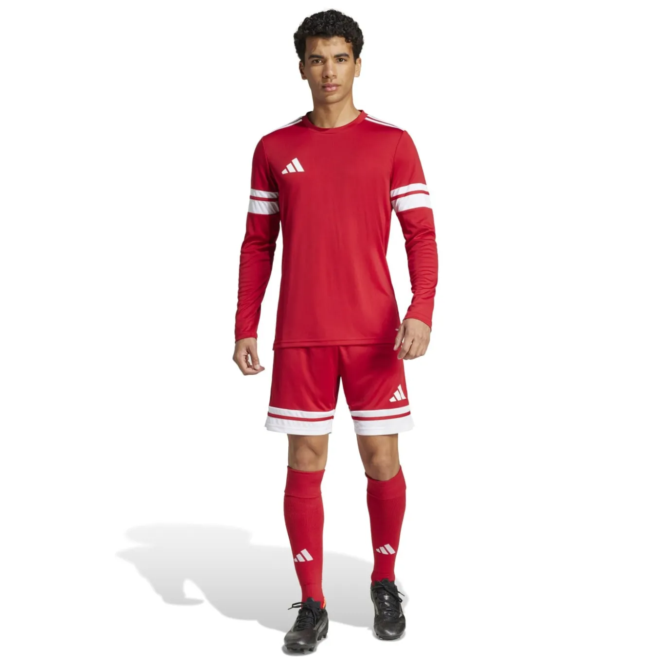 adidas Squadra 25 Voetbalshirt Lange Mouwen Rood Wit