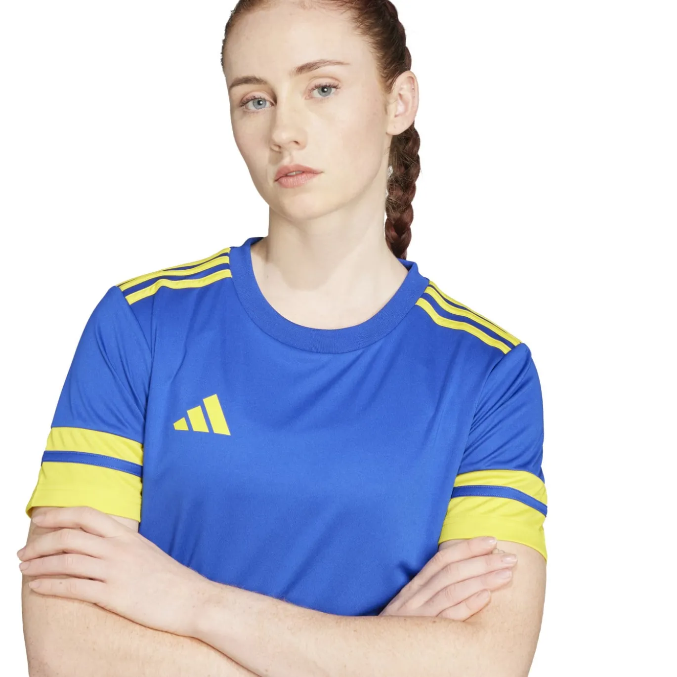adidas Squadra 25 Voetbalshirt Dames Blauw Geel