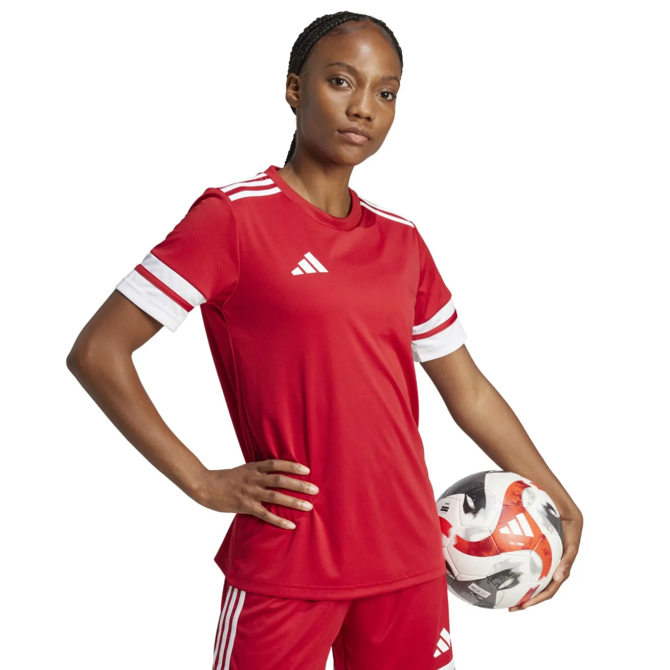 adidas Squadra 25 Voetbalshirt Dames Rood Wit