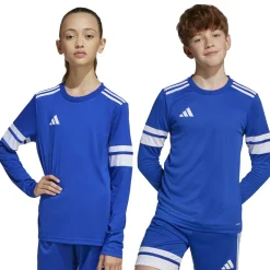 adidas Squadra 25 Voetbalshirt Lange Mouwen Kids Blauw Wit
