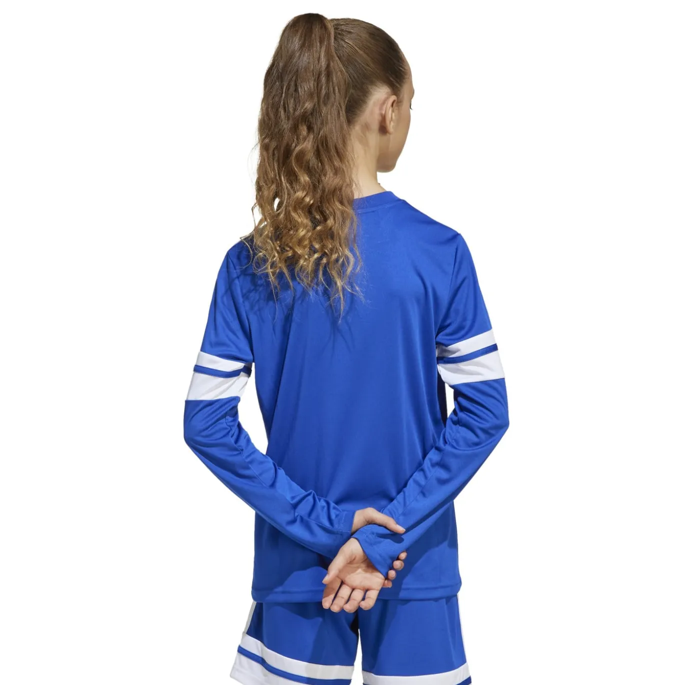 adidas Squadra 25 Voetbalshirt Lange Mouwen Kids Blauw Wit