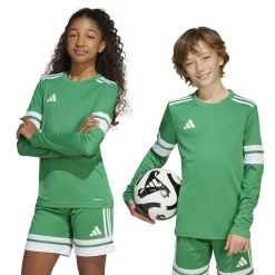 adidas Squadra 25 Voetbalshirt Lange Mouwen Kids Groen Wit