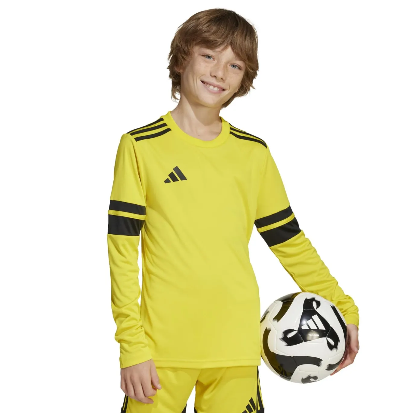adidas Squadra 25 Voetbalshirt Lange Mouwen Kids Geel Zwart