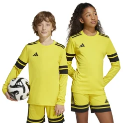 adidas Squadra 25 Voetbalshirt Lange Mouwen Kids Geel Zwart