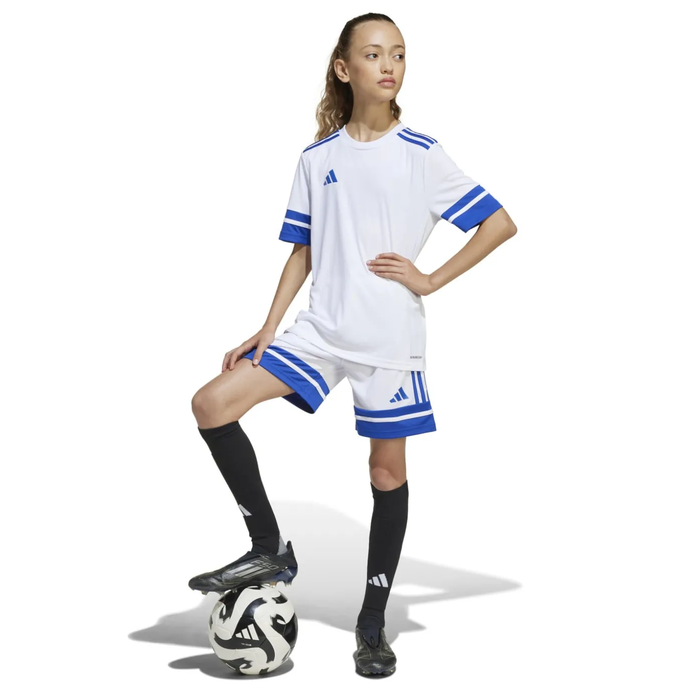 adidas Squadra 25 Voetbalshirt Kids Wit Blauw