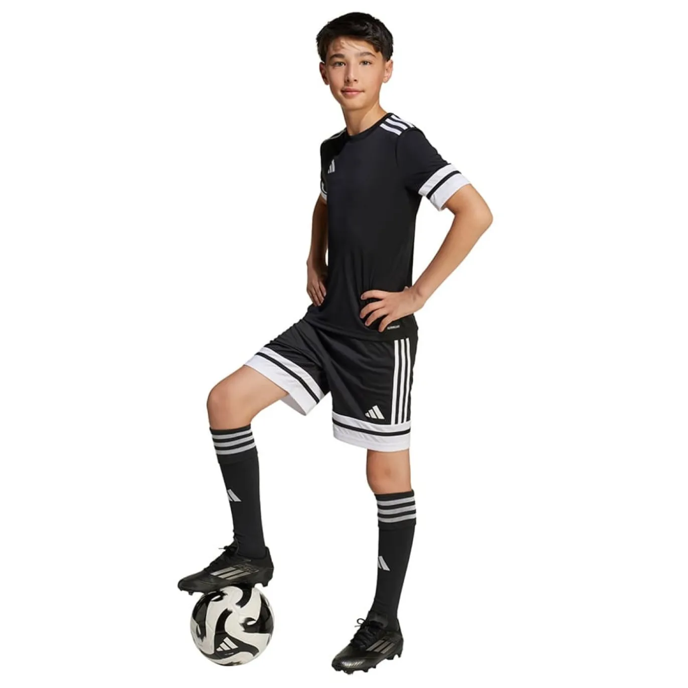 adidas Squadra 25 Voetbaltenue Kids Zwart Wit
