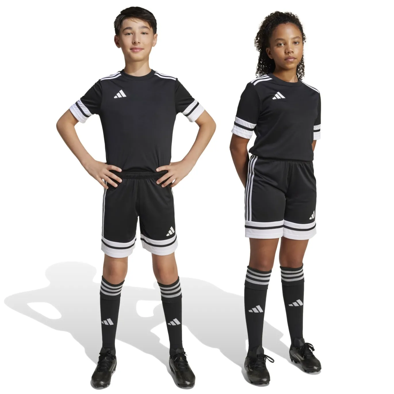 adidas Squadra 25 Voetbaltenue Kids Zwart Wit
