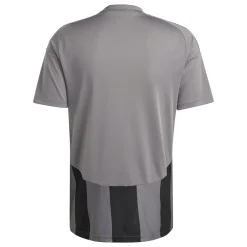 adidas Striped 24 Voetbalshirt Grijs Zwart