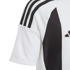 adidas Striped 24 Voetbalshirt Kids Wit Zwart