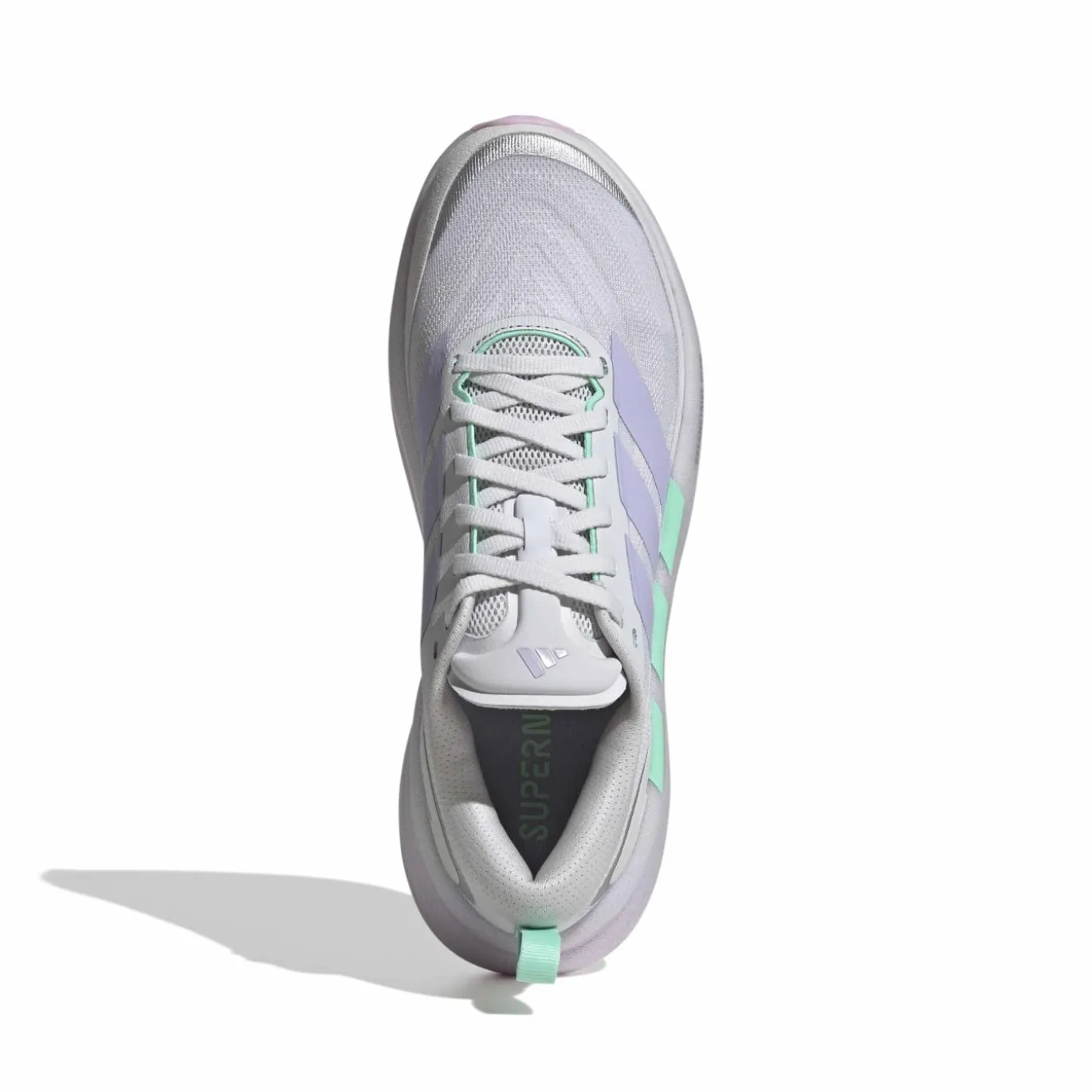 adidas Supernova Glide Hardloopschoenen Dames Zilvergrijs Paars Mintgroen